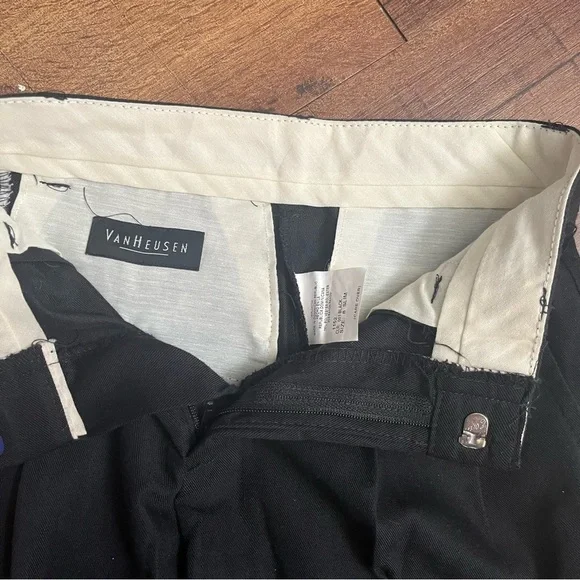 2 pairs boys pants Sz 8 slim jeans dress pants GAP van heusen black blue - Picture 4 of 8